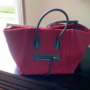 Celine Red Felt Phantom Bag purchased in Paris